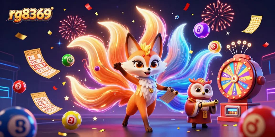 Experience thrilling gaming action with rg8369, featuring vibrant characters and lottery elements for an immersive experience.