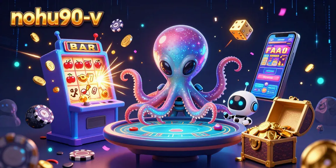 Engage with nohu90-v's 3D animated casino scene showcasing exciting jackpot action, vibrant characters, and immersive gameplay elements.
