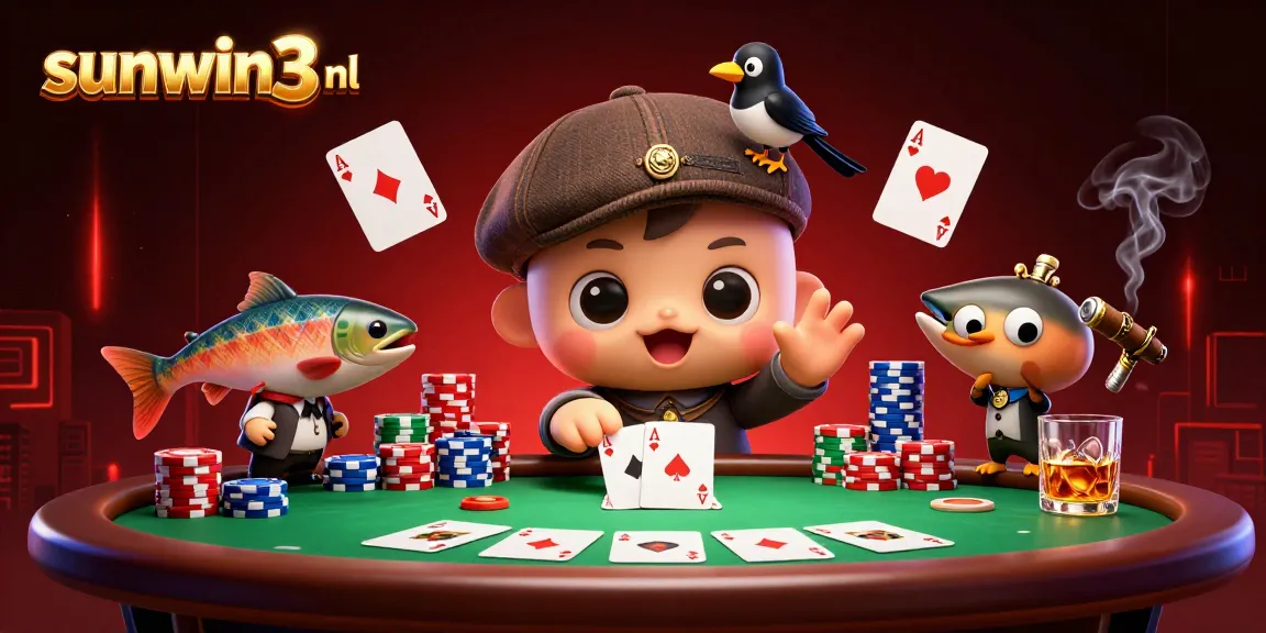 Engage in thrilling poker action at sunwin3 nl with adorable Nessie and friends!