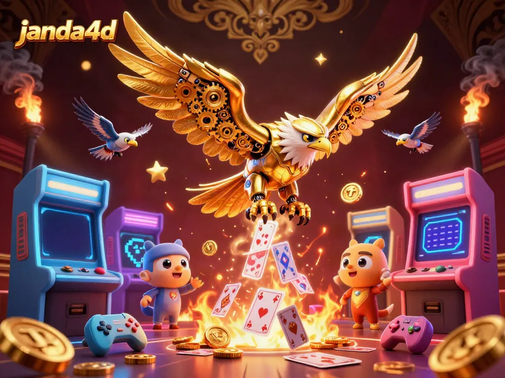 Permainan seru di janda4d dengan slot menguntungkan dan elemen kasino interaktif.