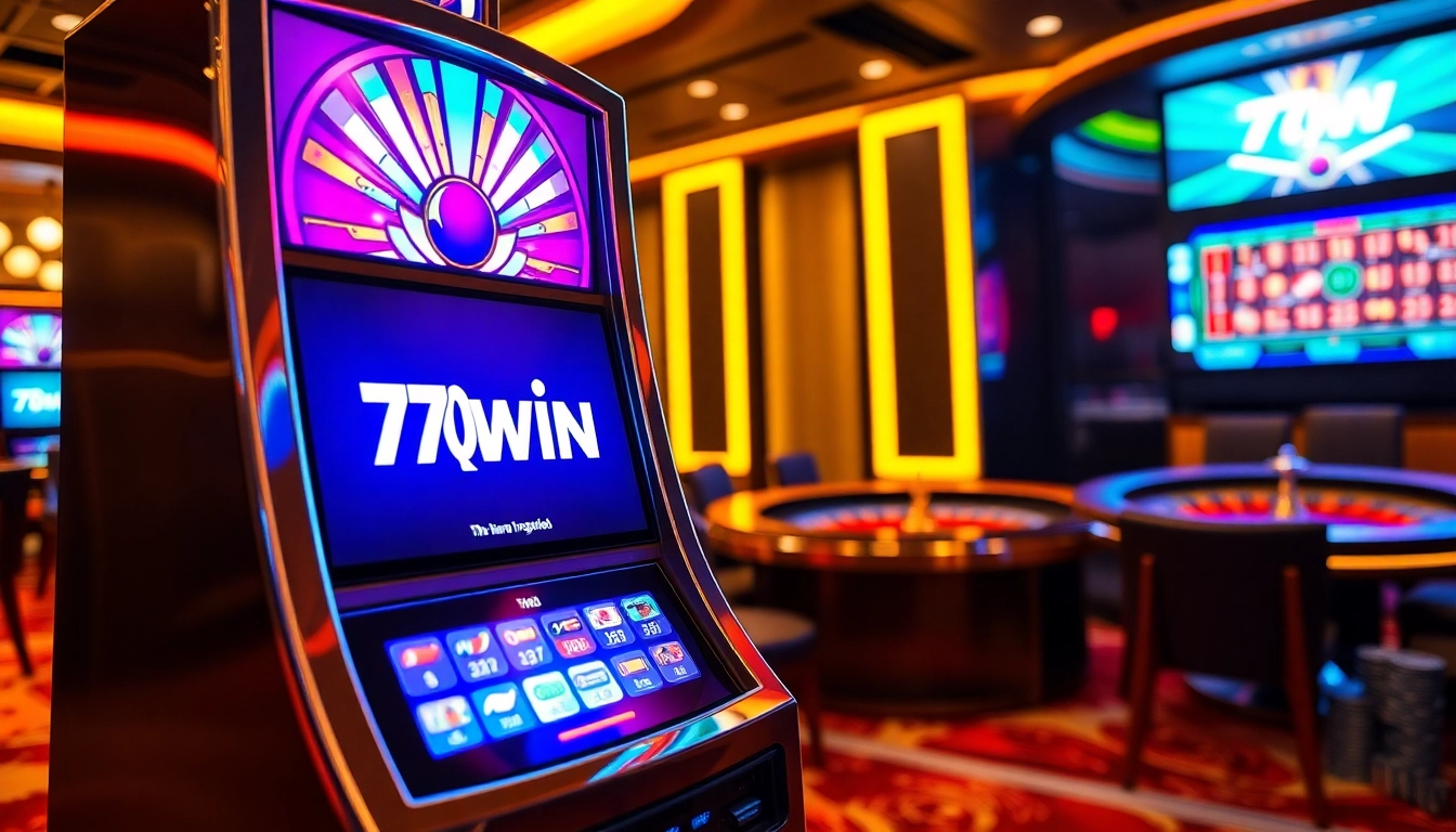 Experience the excitement of 78WIN at a vibrant casino slot machine.