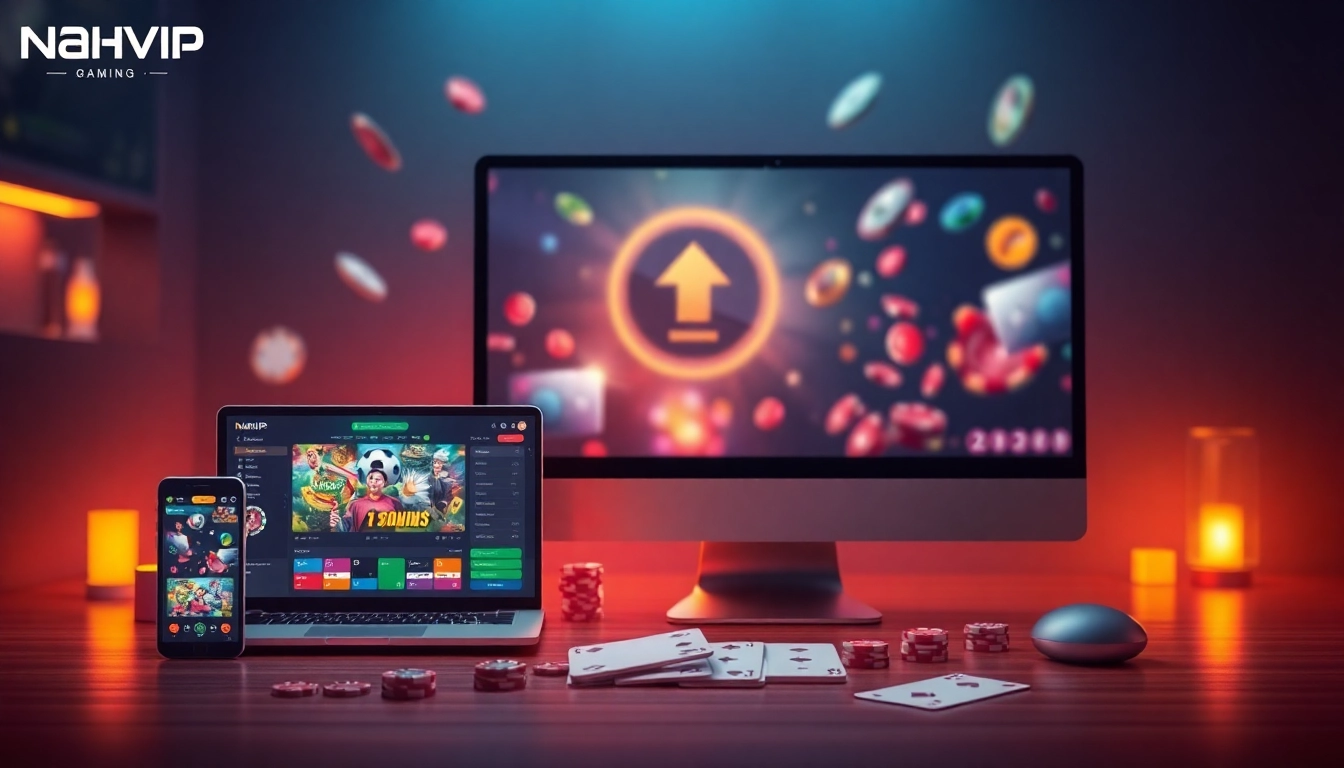 Nhatvip uy tín 2026 gaming experience showcasing trusted platforms and mobile app interface.
