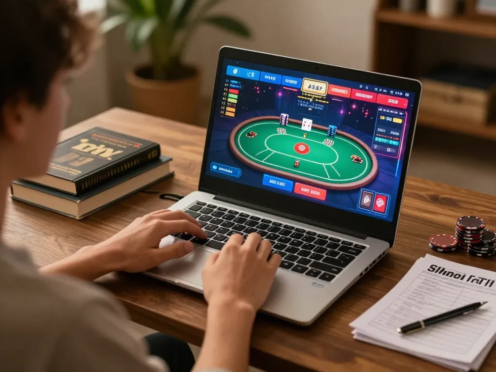 Player enjoying an engaging online poker game on dr88 platform showcasing strategic gameplay