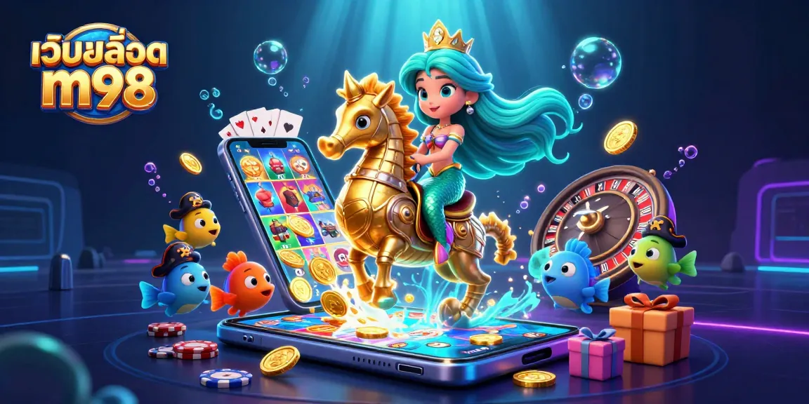 เล่นเกม เว็บสล็อต m98 กับนางเงือกเจ้าหญิงในป่าทะเลที่สวยงาม