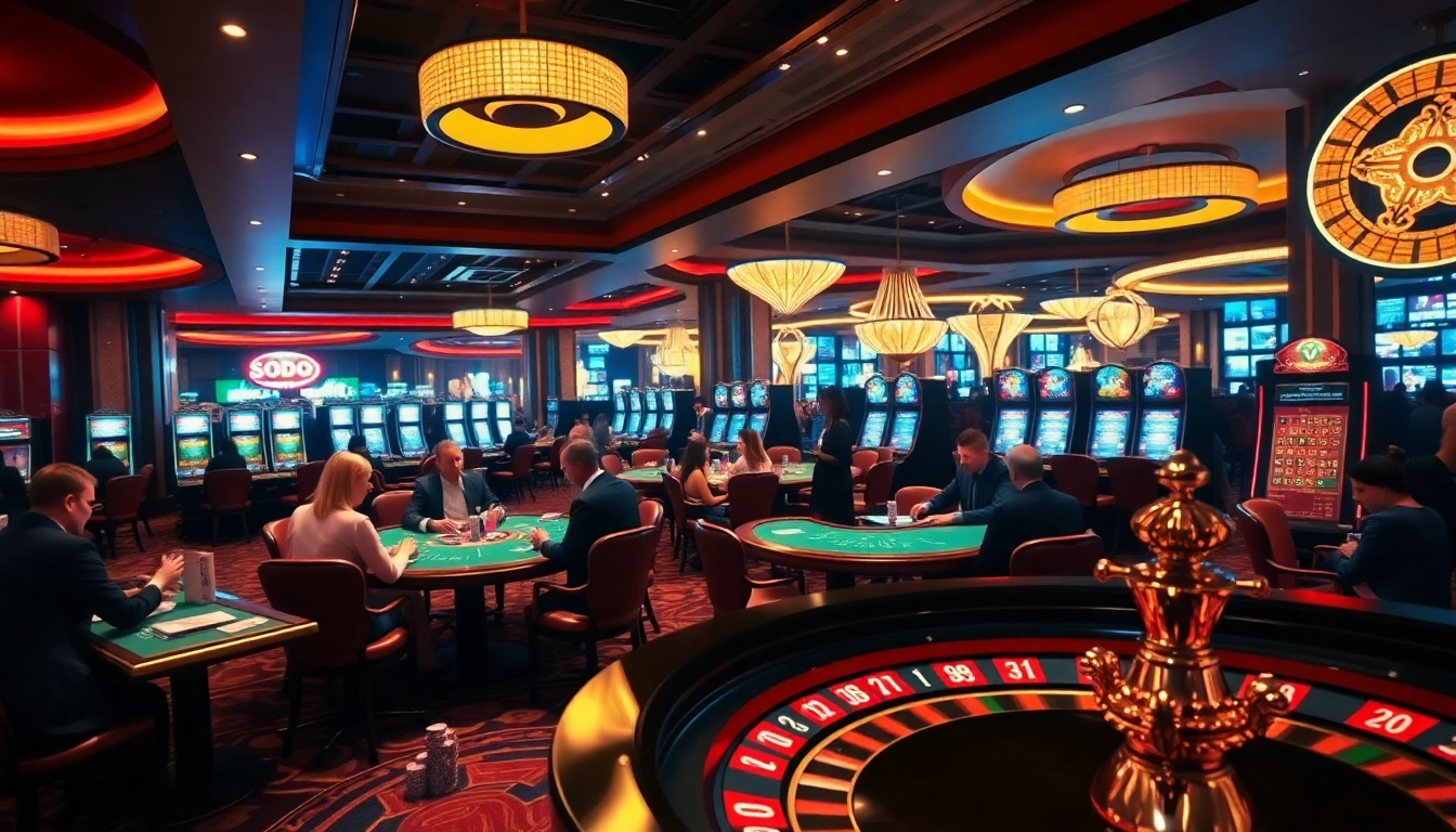 Experience the thrill of winning at SODO Casino with dynamic gaming tables and slot machines.