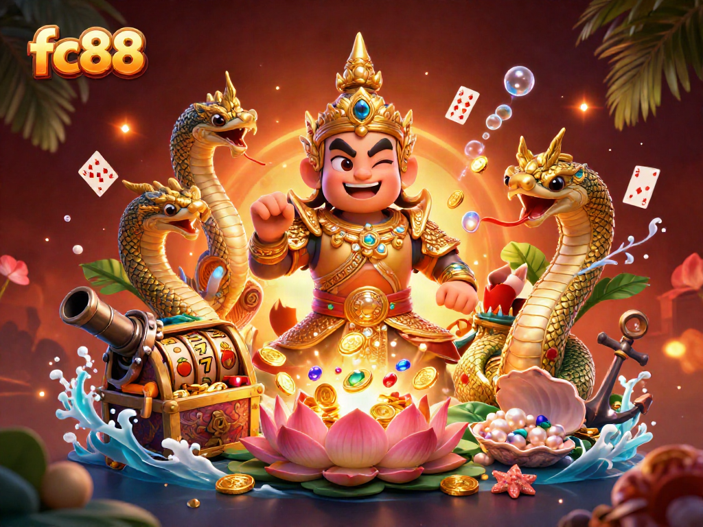 Khám phá thế giới casino fc88 với các biểu tượng hấp dẫn và kho báu dưới biển.
