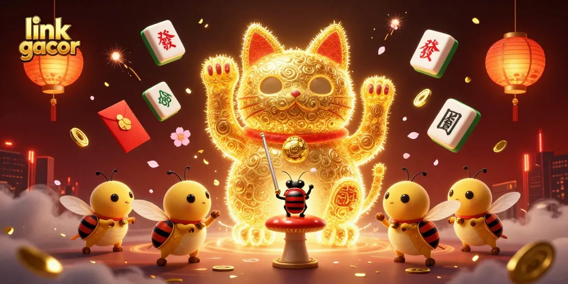 Experience thrilling wins with link gacor in this dynamic 3D casino scene showcasing vibrant symbols.