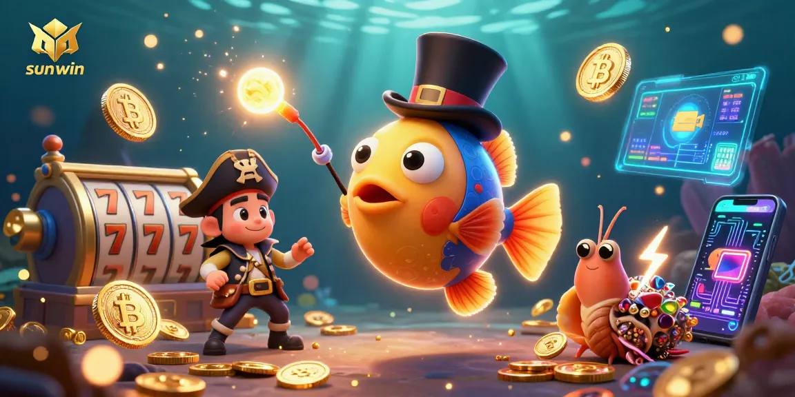 Attract golden coins with sun-win's enticing online slots and crypto rewards in an underwater adventure.