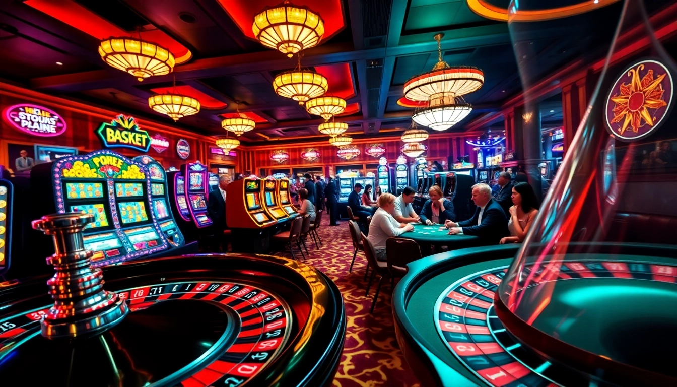 Experience the thrill of gambling at https://hello88k.it.com/ with vibrant casino visuals showcasing roulette and poker.