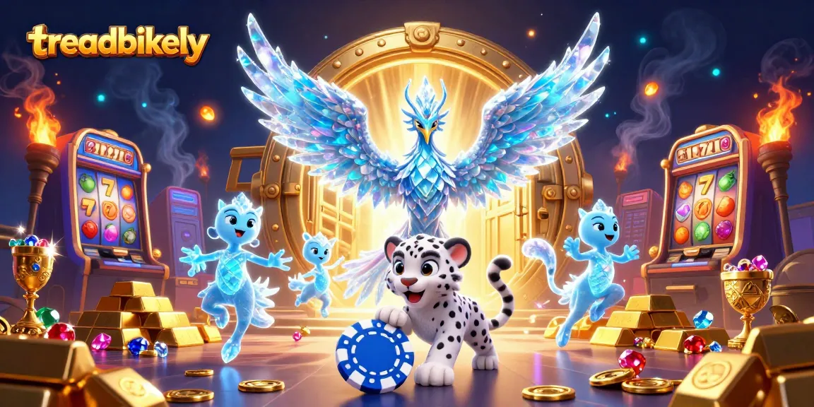 Experience thrilling gameplay with treadbikely at the vibrant casino, featuring rich slot visuals.