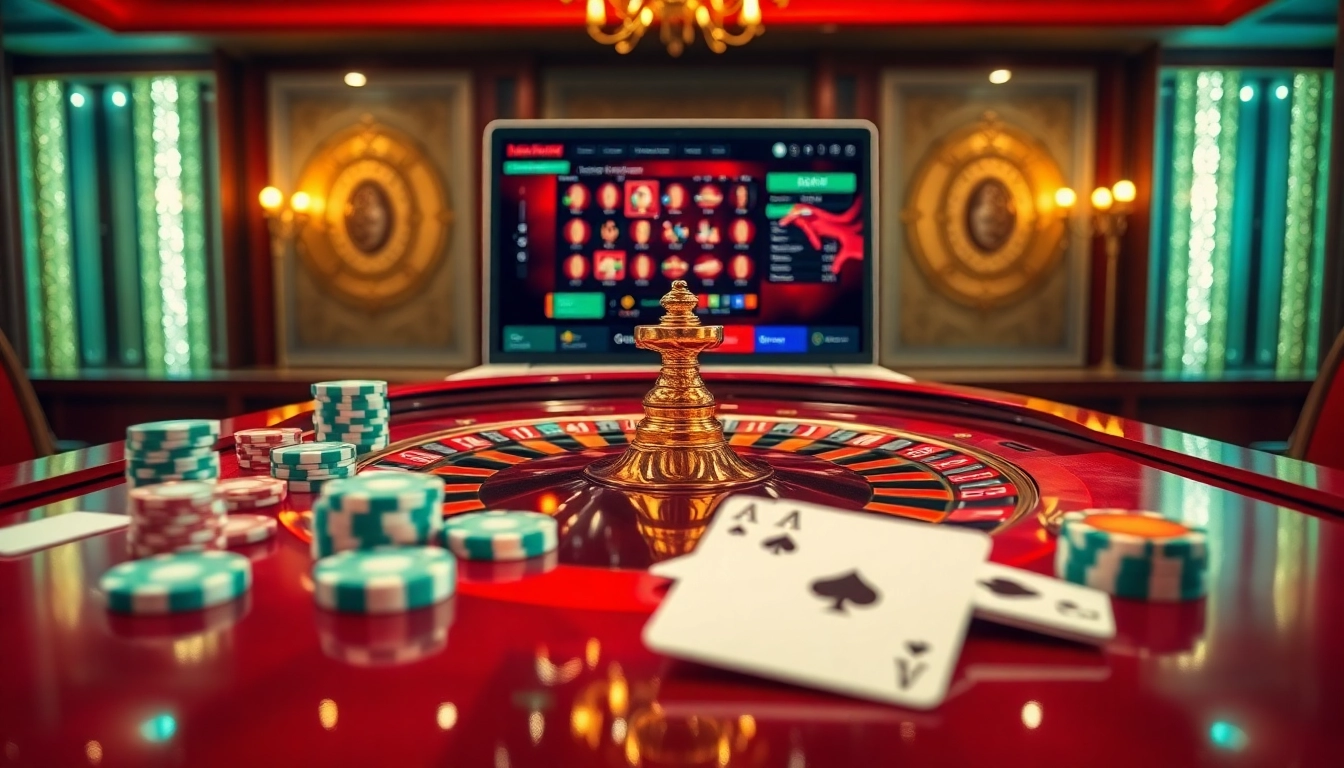 Experience dynamic gameplay at 33win68 with vibrant casino scenes capturing roulette action and online gambling excitement.