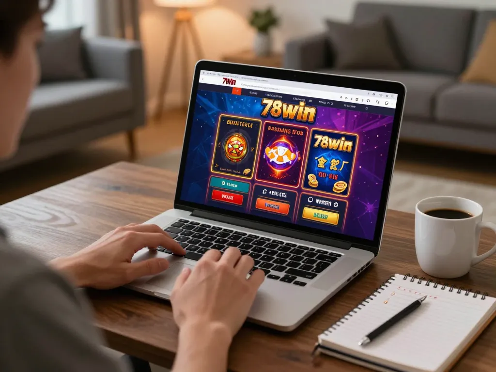 Experience online gambling excitement with 78win while playing from a cozy home setup.