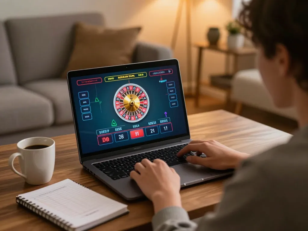 Engaged player enjoys live dealer game on lv88cha.com, showcasing a vibrant online gaming experience.