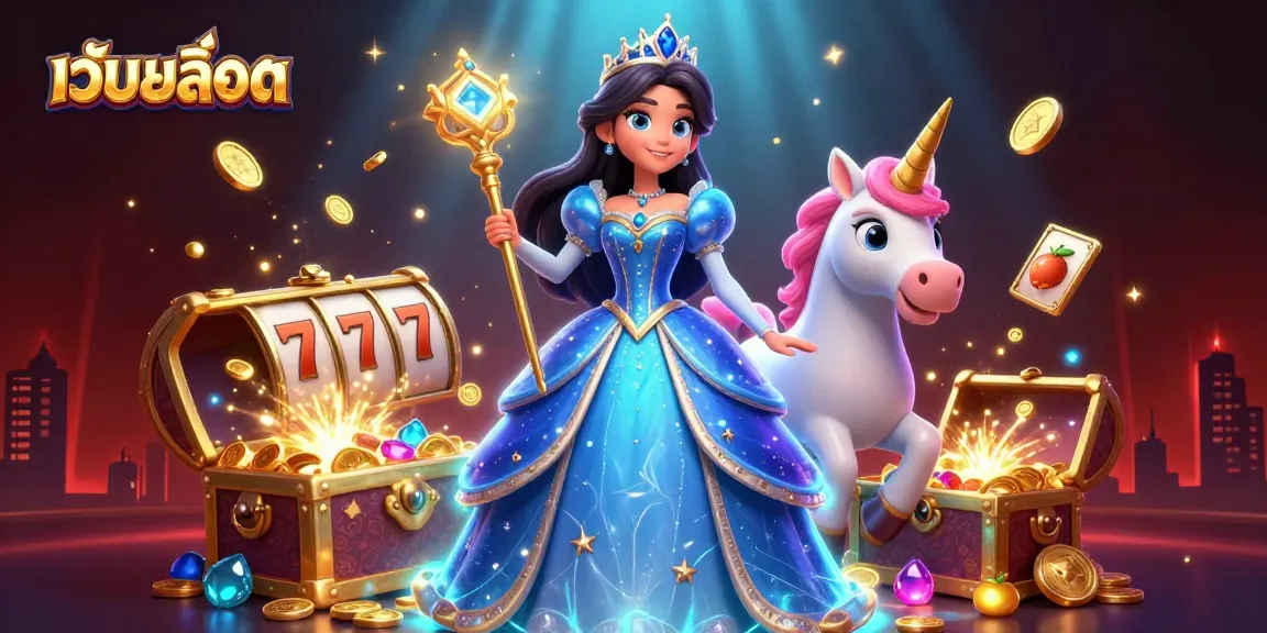 Engage with เว็บสล็อต by spinning vibrant slot reels amidst magical underwater treasures.