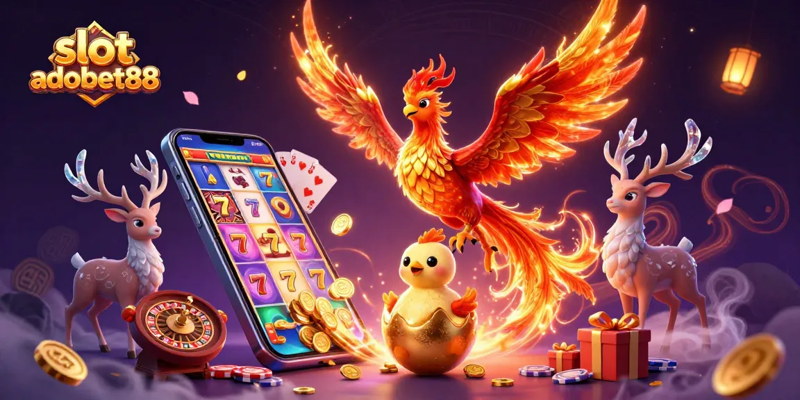 Win with slot adobet88 and enjoy thrilling games featuring vibrant phoenixes and jackpots.