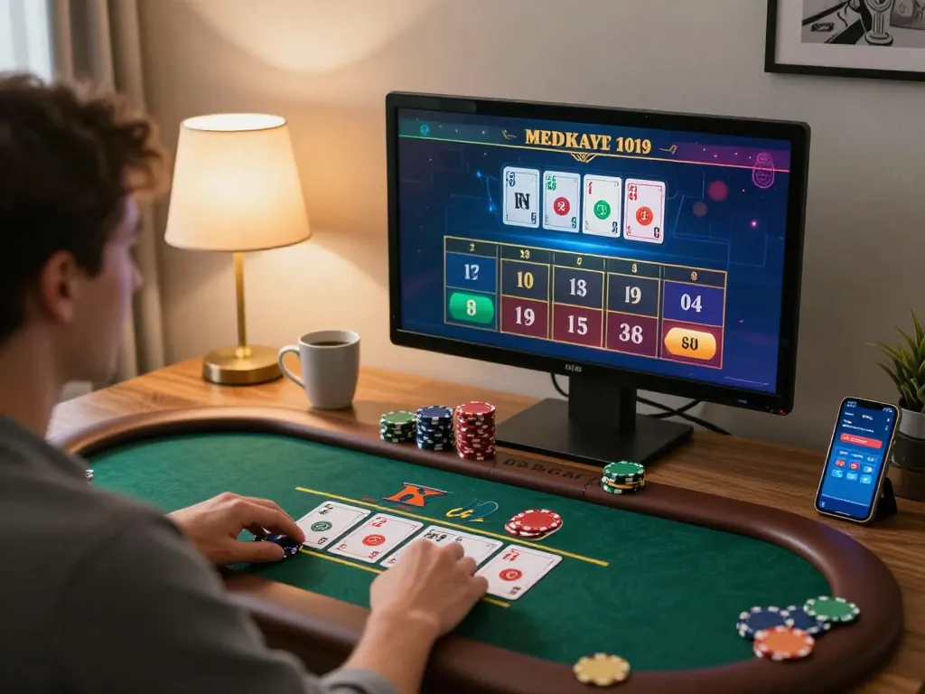 Engaged player at cm88 online blackjack table showcasing strategic gameplay