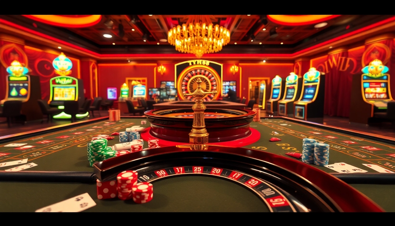 Experience the excitement of Typhu88 with vibrant casino games and a luxurious atmosphere.