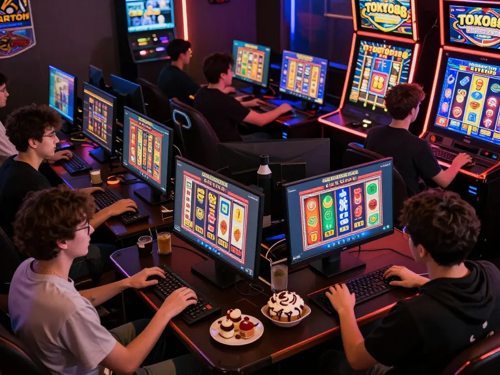 Pemain online TOKYO88 merayakan kemenangan besar di mesin slot yang cerah selama sesi permainan