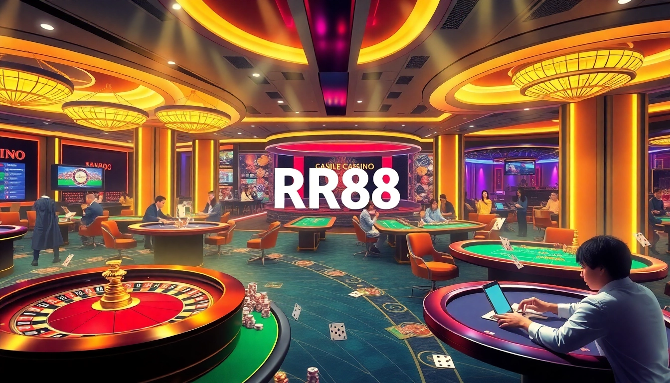 Experience the excitement of RR88.auction's online casino with vibrant gaming visuals.