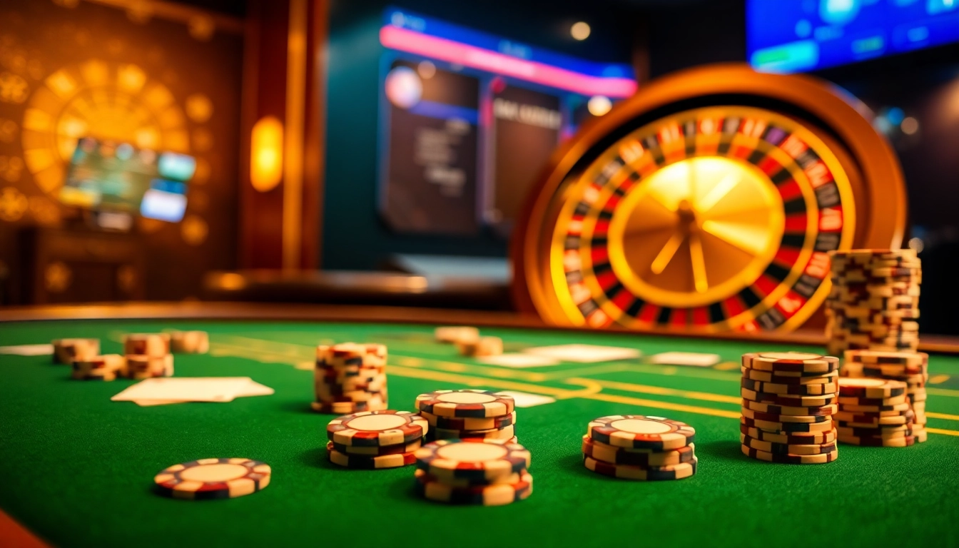 Engage in high-stakes gameplay at https://hay88.my/ with luxurious casino visuals featuring poker and roulette.
