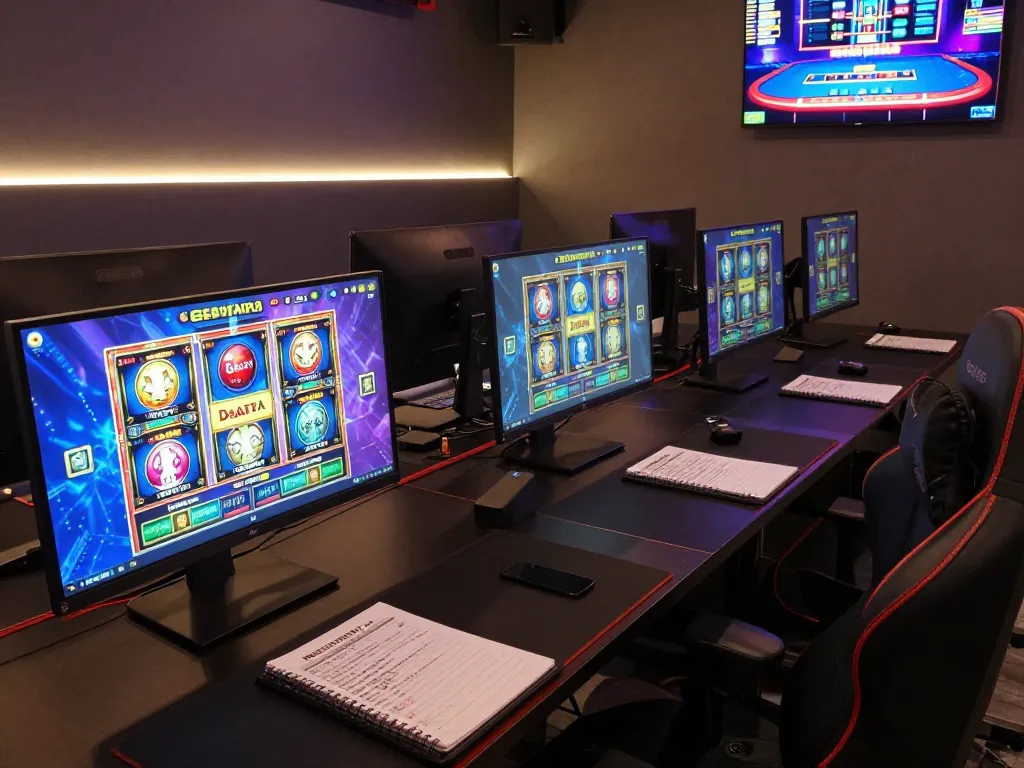 Pemainan yang menarik di antarmuka slot online Gsc108 Daftar yang menampilkan grafis yang cerah dan permainan strategis.