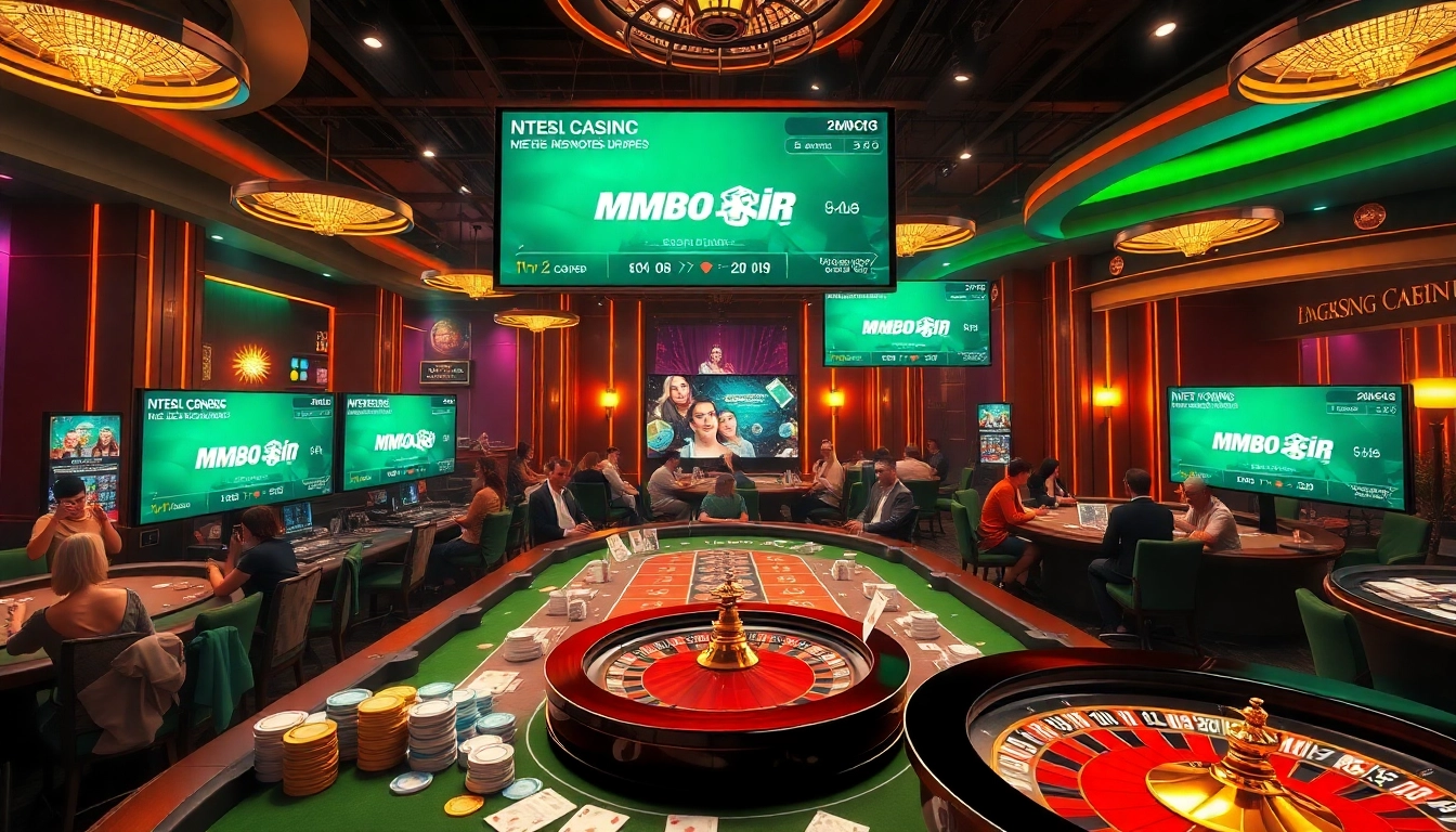 Engage in exciting games at https://mm88.vin/ with luxury casino visuals including poker chips and roulette wheels.