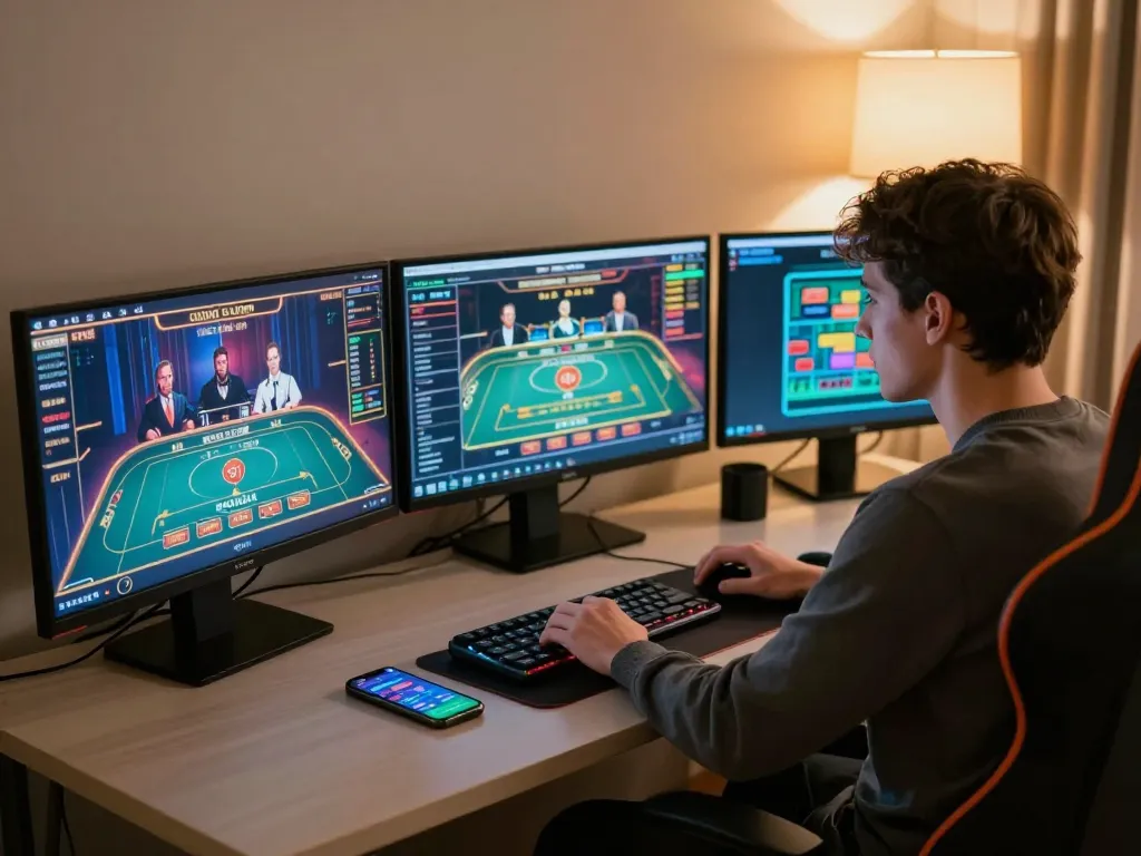Engage with online gaming at https://tr88.baby/ in a modern home setup with live dealer excitement.