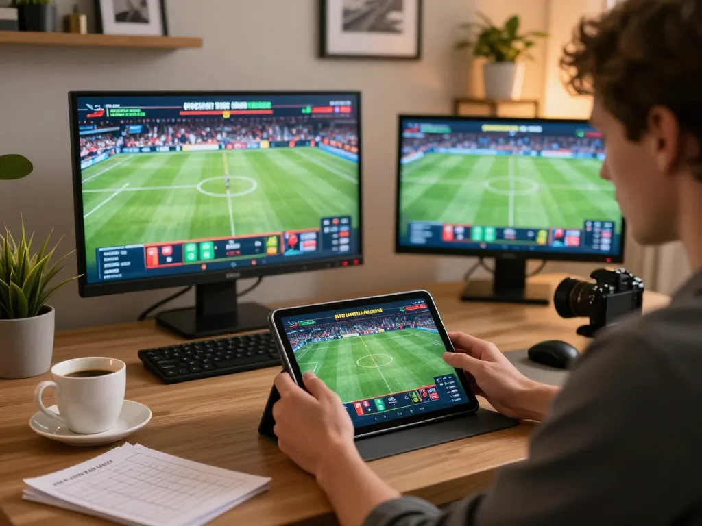 ku88 player experiencing dynamic sports betting in a cozy home gaming setup