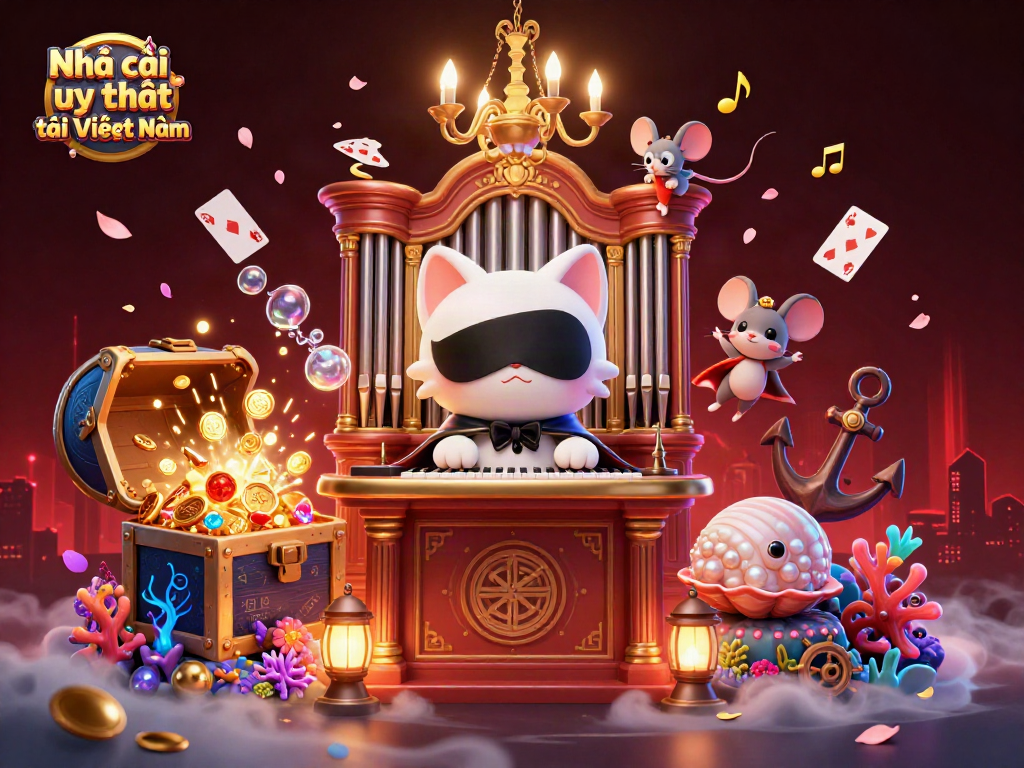 Engage with Nhà cái uy tín tại Việt Nam in an immersive casino fantasy world featuring playful characters and opulent elements.