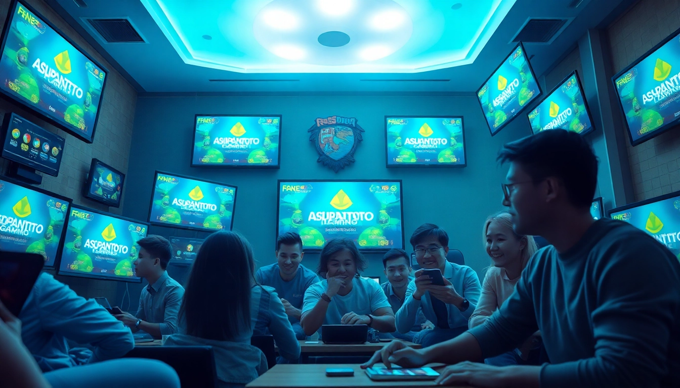 Asupantoto gaming community engaging on digital platforms showcasing excitement and trust.