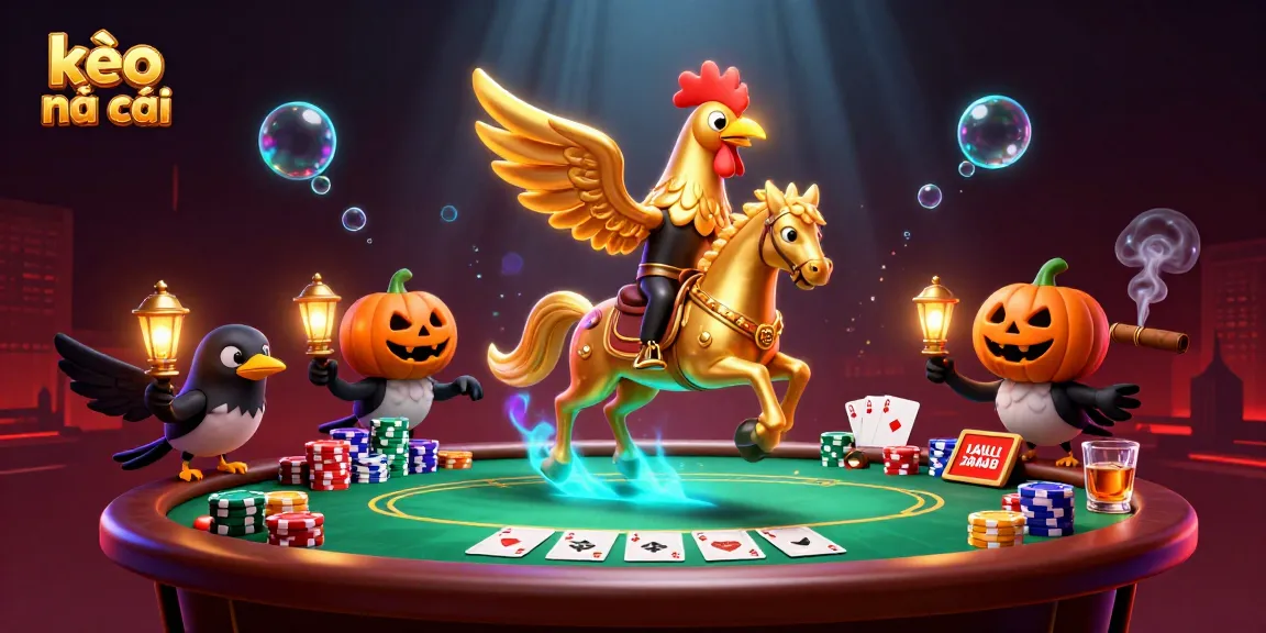 Engage with kèo nhà cái and explore thrilling casino strategies featuring a golden rooster in a vibrant gaming scene.