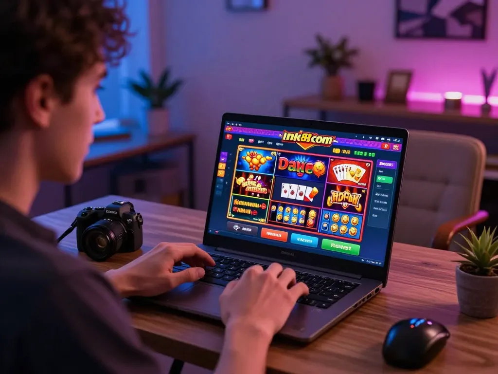 Exciting gaming moment at nk88 com online platform showcasing vibrant casino graphics and player engagement.