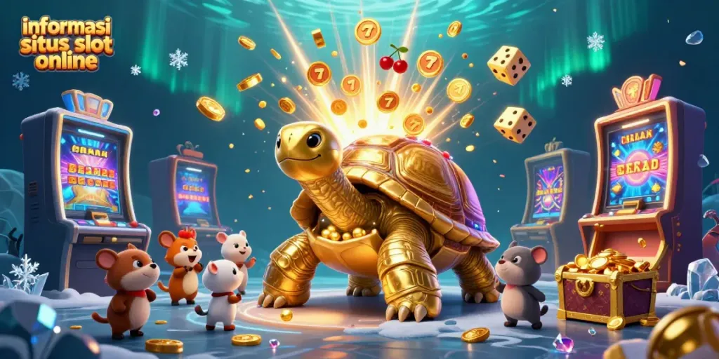 Menggali informasi situs slot online melalui ilustrasi kartun 3D yang spektakuler dengan elemen kasino yang menarik.