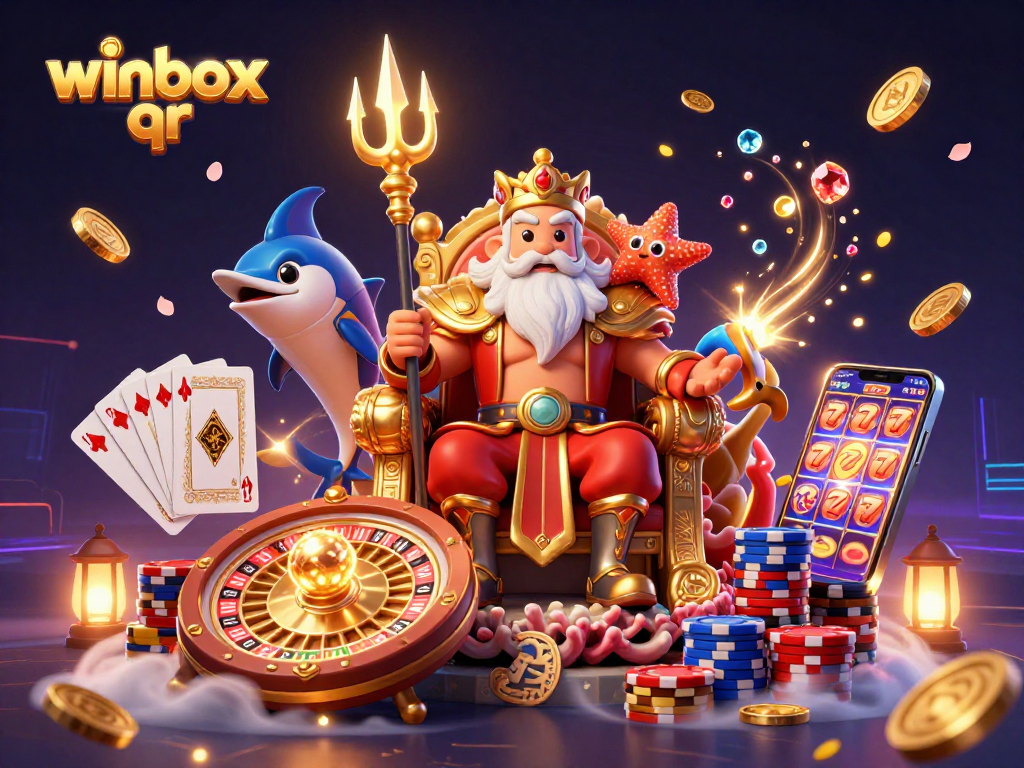 Catch exciting wins at winbox qr with epic gaming visuals of Neptune and his sea guards!