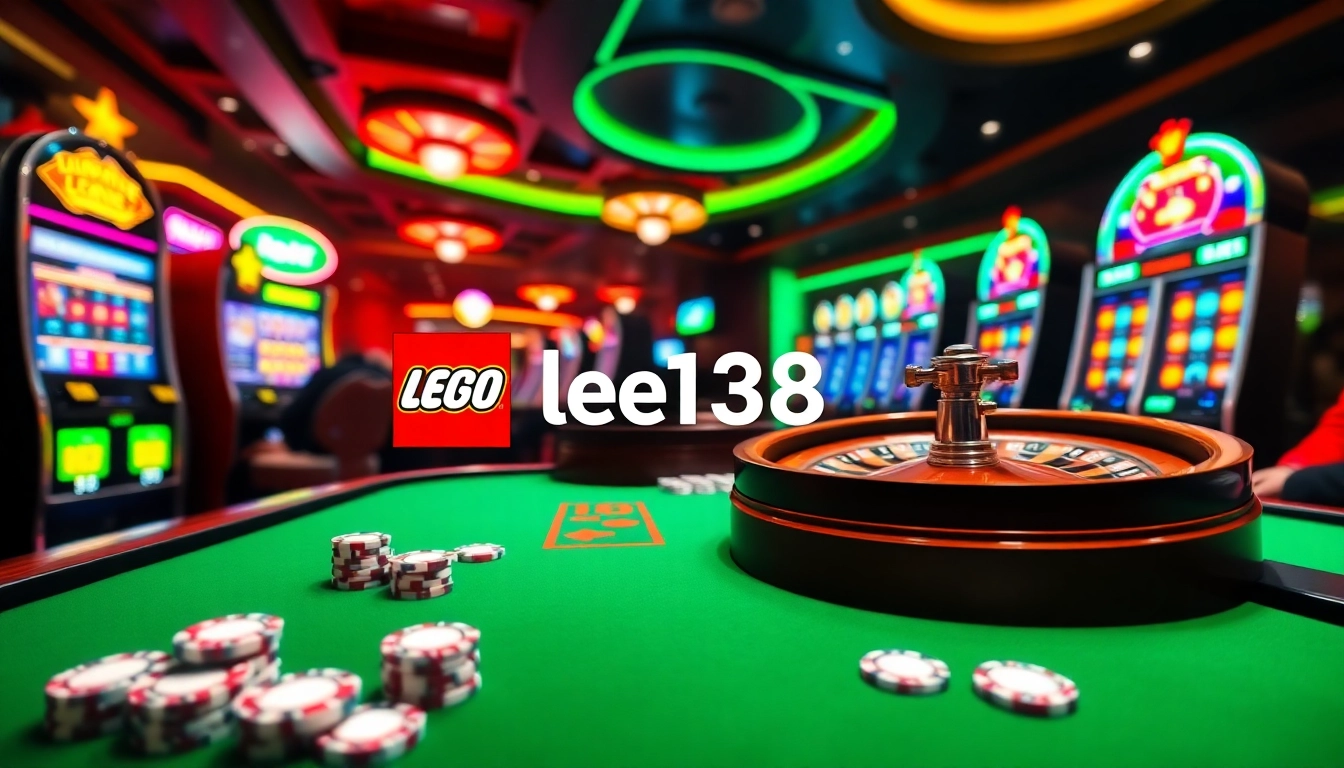 Players engaging at the lego138 online casino, experiencing thrilling wins with vibrant gaming elements.