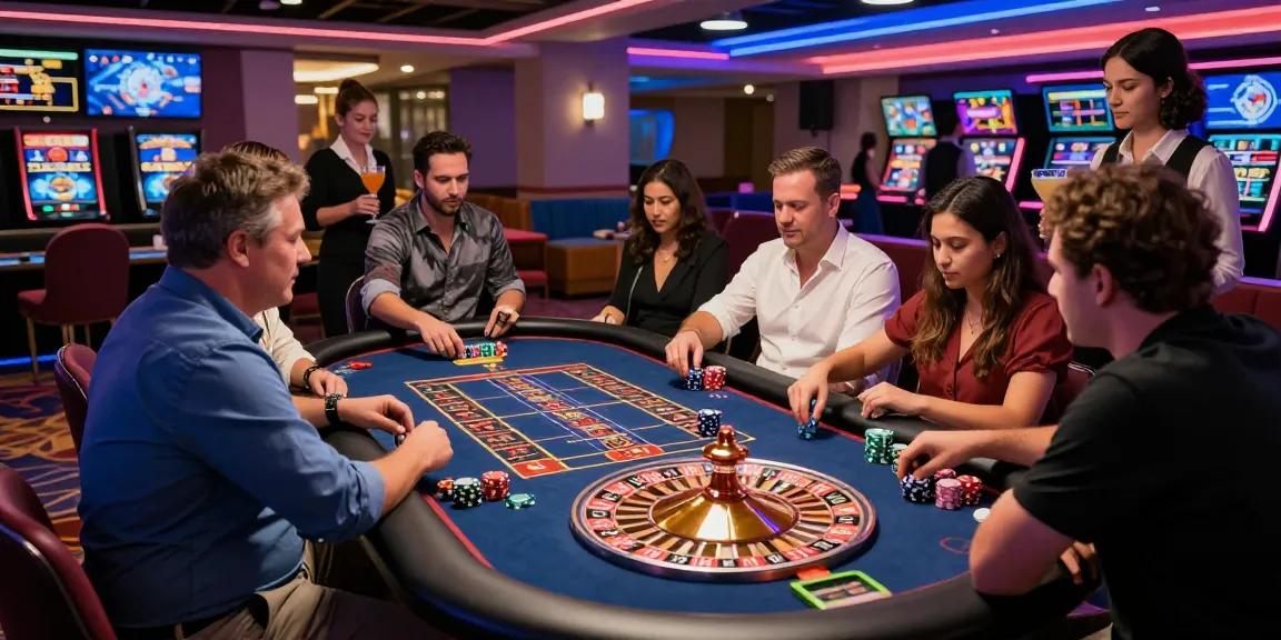 Exciting casino gaming atmosphere featuring players enjoying AA88 COM roulette at a vibrant table.