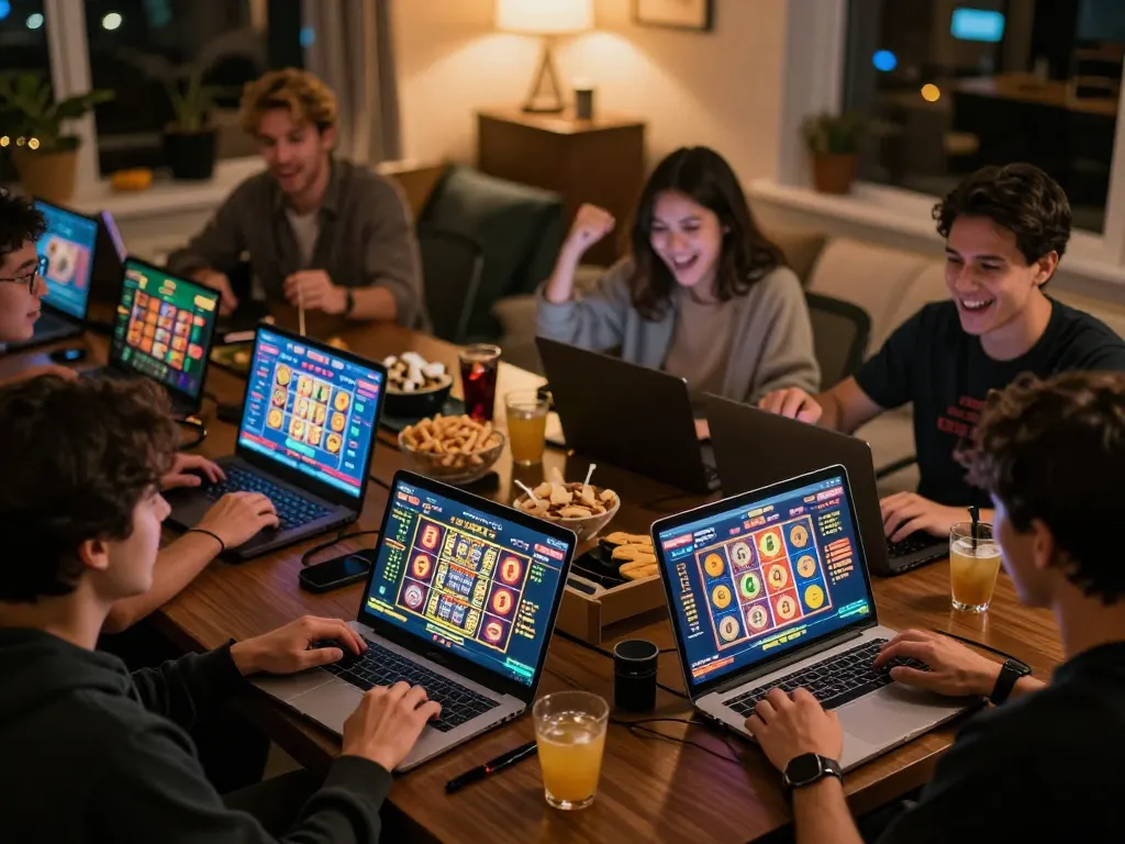 Players celebrating wins while engaging with unogg slot during a vibrant online gaming session.