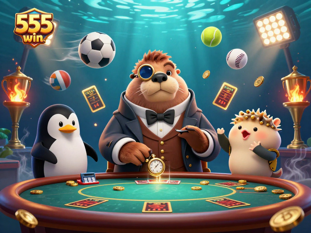 Experience vibrant gaming at 555win com with interactive underwater poker action.
