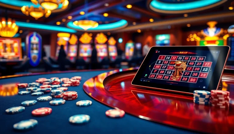 Engage in gaming excitement at Rikvip with luxurious casino elements like roulette and poker.