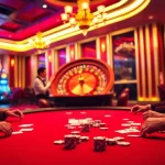 Engaging scene of a poker game at Nhà cái Hitclub showcasing anticipation and excitement.