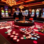 Action-packed moment at SODO CASINO with players enjoying poker and roulette games.