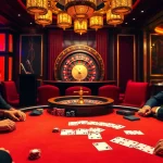 Exciting moment at Bay789 casino table with players in a high-stakes poker game.