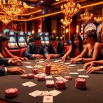 Experience the thrill of betting at bong88.casa with vibrant casino action at a poker table.