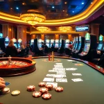 Bong88.casa showcases an exciting casino scene with poker players, spinning roulette, and bright slot machines.
