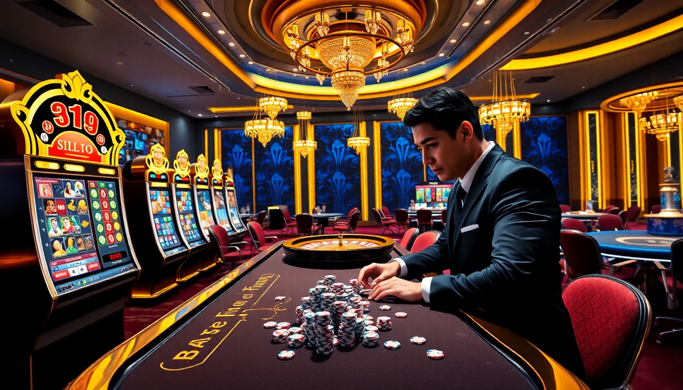 Experience DF999 with lively poker tables, vibrant slot machines, and an exciting online atmosphere.