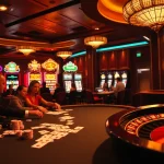 Engaging poker scene at Bay789 casino with players, chips, and cards.