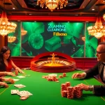 Engage in thrilling poker gameplay at https://kjc.ad/, featuring a luxurious casino environment.