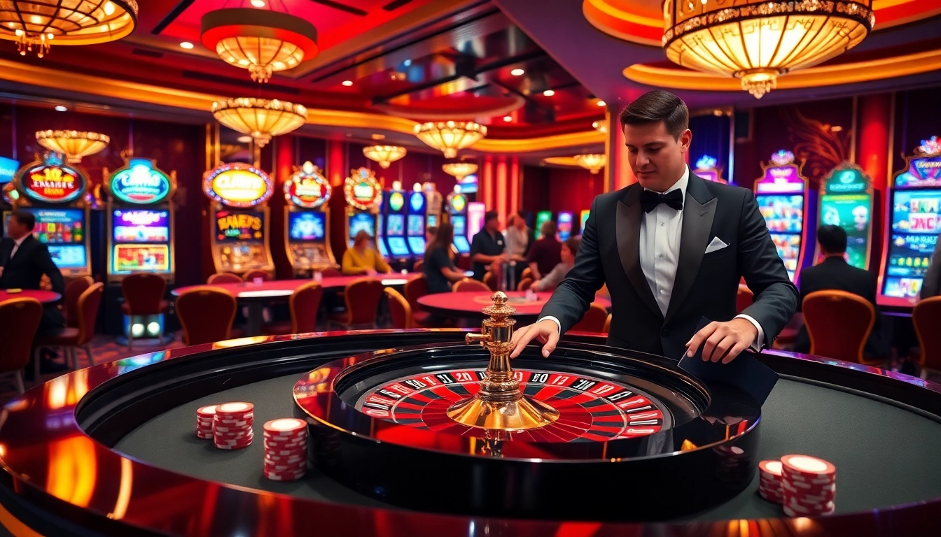 Experience high-stakes gambling at HAYBET with vibrant casino scenes and engaging players.