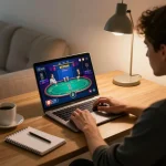 Engaging in strategic poker gameplay on 789club online casino platform