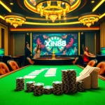 Experience high-stakes action at Xin88's premier online casino with vibrant gaming tables and excitement.